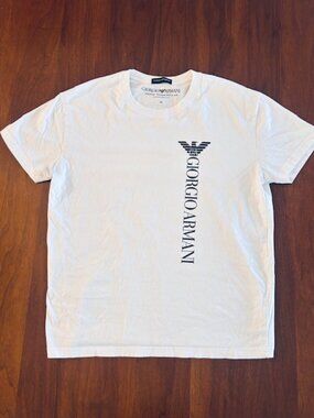 Giorgio Armani White Heavy Cotton Tee shirt - Men's XL